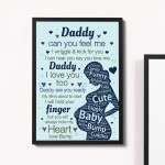 Daddy To Be Gifts Baby Shower Gift For Dad Framed Fathers Day