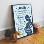 Daddy To Be Gifts Baby Shower Gift For Dad Framed Fathers Day