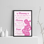 New Mum To Be Gifts Baby Shower Gifts Wall Print Mum Mummy Gifts