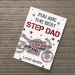 Personalised Fathers Day Gift Biker Gift Bike Print Step Dad