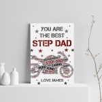 Personalised Fathers Day Gift Biker Gift Bike Print Step Dad