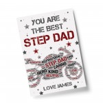 Personalised Fathers Day Gift Biker Gift Bike Print Step Dad