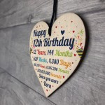 12th Birthday Gift For Boys Heart 12th Birthday Gift For Girls