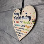 16th Birthday Gifts 16th Card Wood Heart Gift For Son Daughter