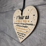 1st Wedding Anniversary Gift For Wife And Wife Wooden Heart 