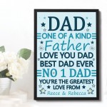 Best Dad Gift Dad Birthday Xmas Gift From Daughter Son Keepsake