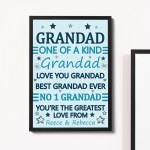 Fathers Day Gift For Grandad Framed Print Grandad Gift For Him