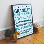 Fathers Day Gift For Grandad Framed Print Grandad Gift For Him