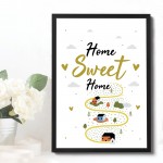 Home Sweet Home Framed Print House Warming Gift Moving House New