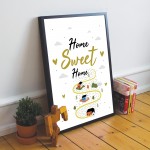 Home Sweet Home Framed Print House Warming Gift Moving House New