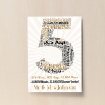 5th Anniversary Gift For Him Print Calender 5th Anniversary Gift