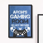 Personalised Bedroom Framed Print Boys Bedroom Wall Art 
