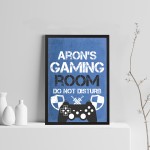 Personalised Bedroom Framed Print Boys Bedroom Wall Art 