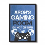 Personalised Bedroom Framed Print Boys Bedroom Wall Art 