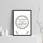 Personalised Engagement Gifts Congratulations Gift Framed Print