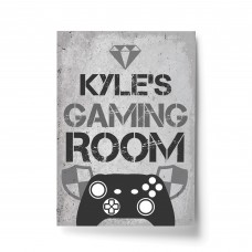 Personalised Bedroom Sign Name Boys Bedroom Wall Art Gamer Gift