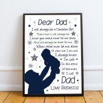 Personalised Daddy Gifts From Daughter Dad Birthday Christmas