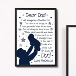 Personalised Daddy Gifts From Daughter Dad Birthday Christmas