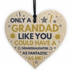 Funny Grandad Birthday Christmas Gift From Granddaughter Plaque