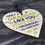 Funny Grandad Birthday Christmas Gift From Grandson Grandad Sign
