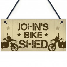 Personalised Biker Sign Motorcycle Gift For Dad Brother Son Bike