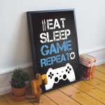 Gaming Framed Prints Gaming Sign For Boys Bedroom Man Cave 