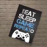 Funny Gamer Gift For Men Gaming Sign For Boys Bedroom Wall Art