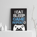 Funny Gamer Gift For Men Gaming Sign For Boys Bedroom Wall Art