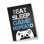 Funny Gamer Gift For Men Gaming Sign For Boys Bedroom Wall Art