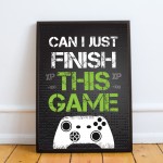 Novelty Gamer Gift For Dad Son Gaming Sign For Boys Bedroom 