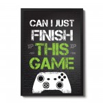 Novelty Gamer Gift For Dad Son Gaming Sign For Boys Bedroom 