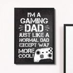 Gaming Gift Funny Framed Print Gift For Dad Gaming Sign Bedroom