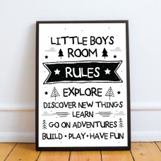 Little Bos Bedroom Sign Boys Bedroom Wall Art Boys Nursery Decor