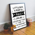 Little Bos Bedroom Sign Boys Bedroom Wall Art Boys Nursery Decor