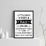 Little Bos Bedroom Sign Boys Bedroom Wall Art Boys Nursery Decor