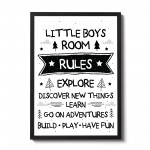 Little Bos Bedroom Sign Boys Bedroom Wall Art Boys Nursery Decor