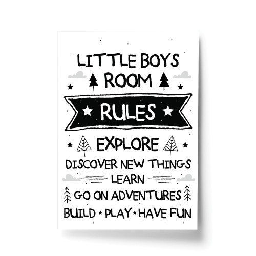 Boys Bedroom Sign Nursery Print For Wall Nursery Decoration Boy
