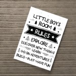 Boys Bedroom Sign Nursery Print For Wall Nursery Decoration Boy