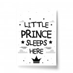 Boys Bedroom Sign Nursery Decoration Boy Print Prince Decor Gift