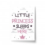 Girls Nursery Decoration Princess Print Girls Bedroom Decor