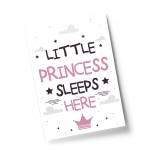 Girls Nursery Decoration Princess Print Girls Bedroom Decor
