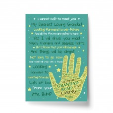 Grandad To Be Gifts Print From The Bump Baby Poem Gifts Baby