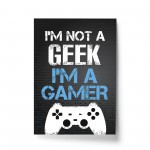 Not A Geek Funny Gamer Gift Gaming Sign For Boy Bedroom Wall Art