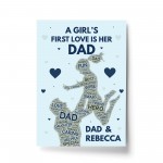 Personalised Dad Daddy Step Dad Print Fathers Day Dad Birthday 