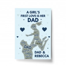 Personalised Dad Daddy Step Dad Print Fathers Day Dad Birthday 