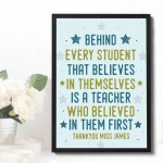 Gift For Teacher And Assistant Framed Print Plaque Thank You