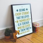 Gift For Teacher And Assistant Framed Print Plaque Thank You