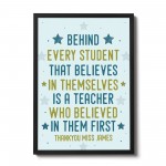 Gift For Teacher And Assistant Framed Print Plaque Thank You