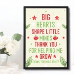 Thank You Gift For Teacher Teaching Assistant Framed Print Gift