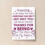 Best Friend Print Friendship Gift Funny Thank You Gift Novelty